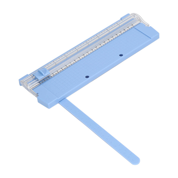 2-pack bärbar papperskärare med skarpt blad, halkfri design, säker och enkel att använda papperstrimmer för hem, skola och kontor