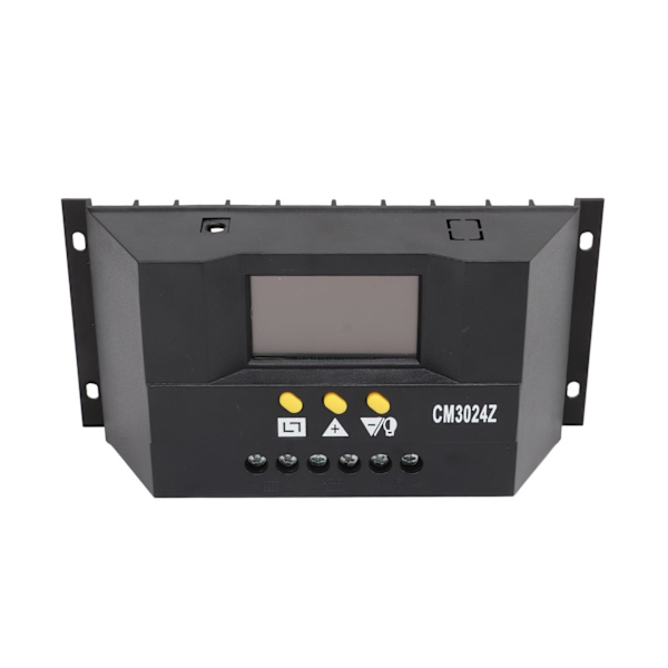 PWM Solar Charge Controller LCD Display Intelligent PWM Solar Panel Regulator med termisk sensor