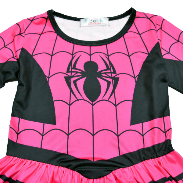 Spider Girls Kläder Cartoon Spider Print Outfits 5T