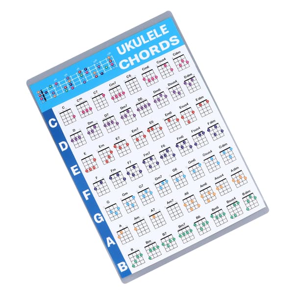 Professionell Ukulele Ackordtabell Utbildningsreferensguide för Nybörjare