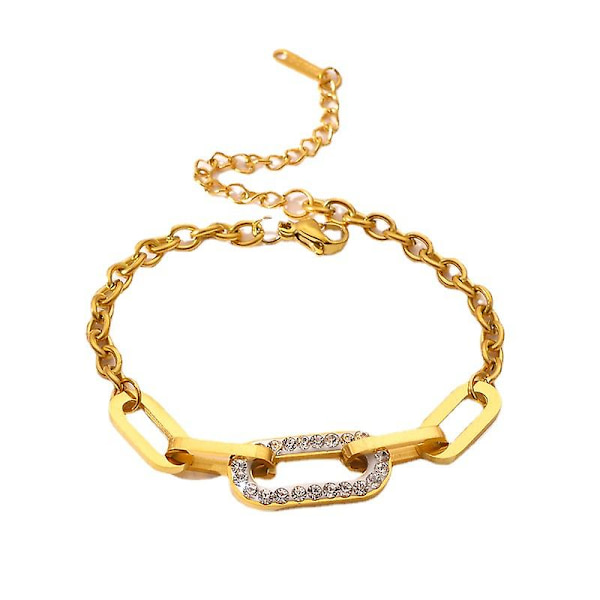 Elegant vackert armband i titanstål