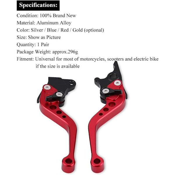 Biltilbehør Modifikasjon Håndtak Skivebremse Clutch Håndtak (Rød),
