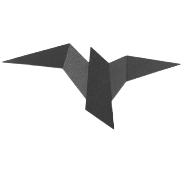 Vivid Bird væglampe, retro antik væglampe Stilfuld fuglevæglampet — Sort, hvidt lys,