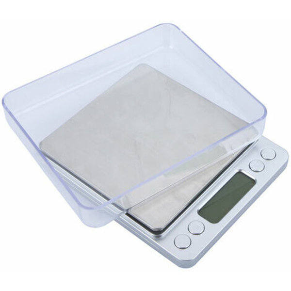 Elektronisk digital vekt, med to skuffer, 500G / 0,01G