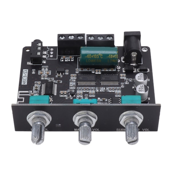 2.1-kanals Bluetooth effektforstærkerkort Diskantbas APP-kontrol Bluetooth 5.1 forstærkermodul