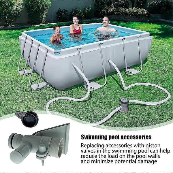 Kolvventiladapter 637R 12363 för anslutningstillbehör för poolslang