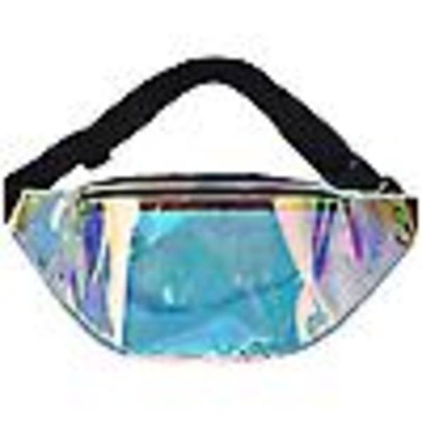 Transparent holografisk ryggväska genomskinlig midjeväska Hologram ryggväska Unisex bröstväska