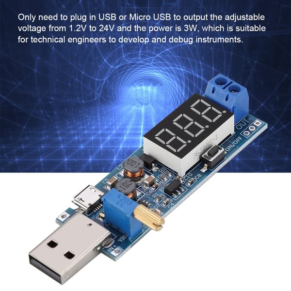 USB Boost Step Up Strömförsörjning Spänningsregulatormodul Spänningsstabiliserande Modul