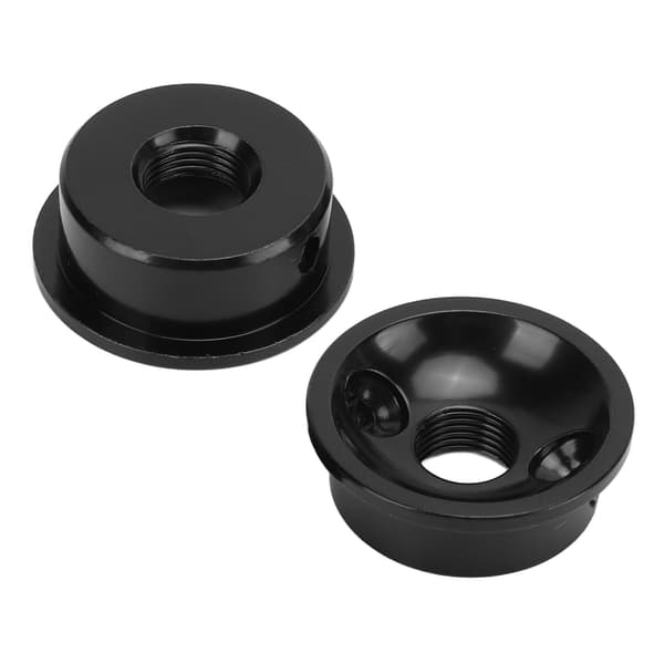 2ST TL Elektrisk Gitarr Jackplatta Rund Metall Electrosocket med Monteringsskruvar Svart