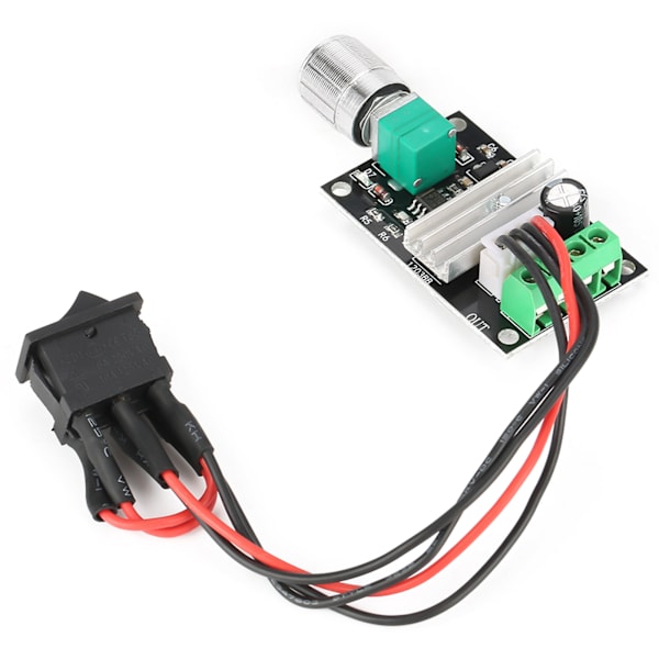 PWM DC Motor Hastighetskontroller 6V 12V 24V 3A Reversibel Bryterkontroll