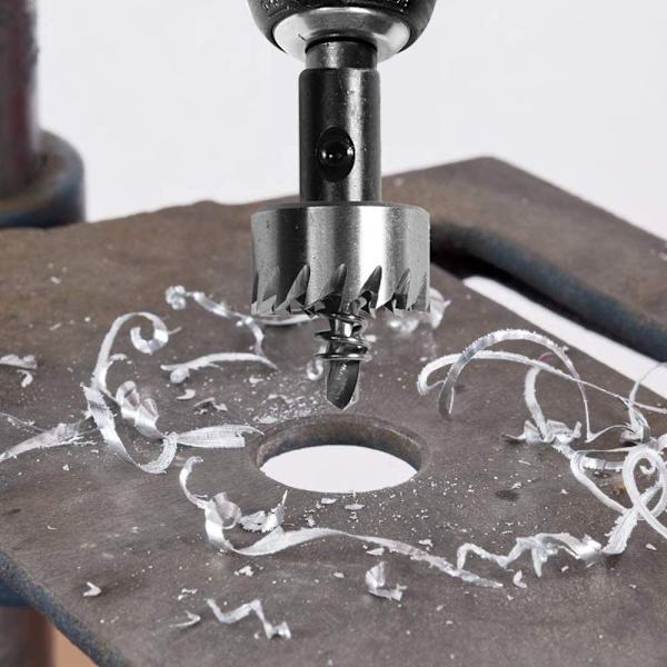 Reikäsahapora, 5 kpl 12-30 mm HSS kovametalli set poraussahaan metallintyöstön leikkuureiän avaaja