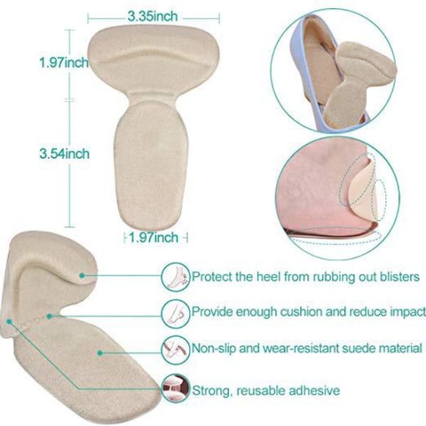 14-delers sett med anti-skli smertestillende høye hæler halvbane pad anti-slitasje fortykket silikon pad hæl stang hæl stang
