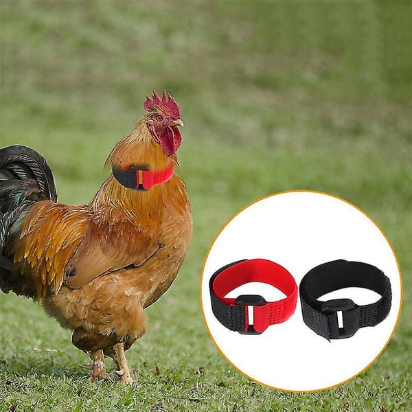 Cock silent anti hook krage 2 mannlige nylon krager rød