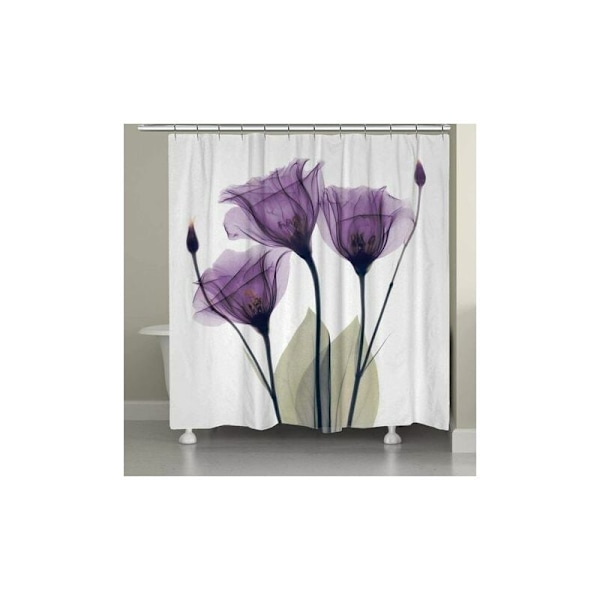 Hem Print vattenfärgserie duschdraperi (tp305 lila vallmo 180*180)