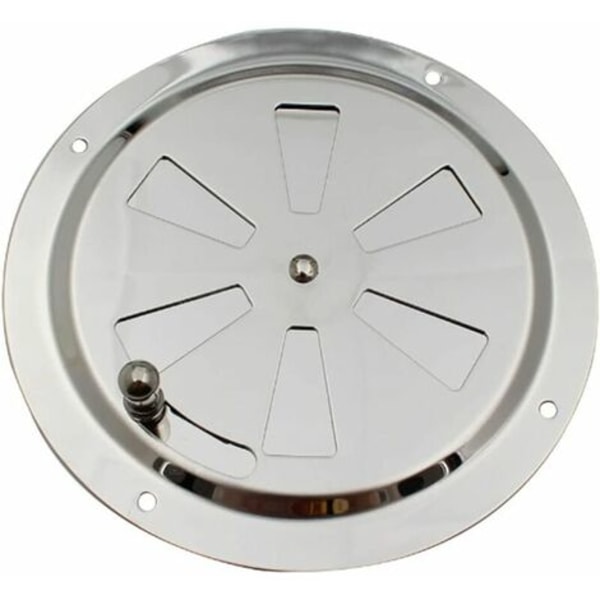 Rundt ventilationsgitter, justerbar ventilationsåbning Rustfrit stål Ventilationsventil Luftindtag og udstødning 125 mm