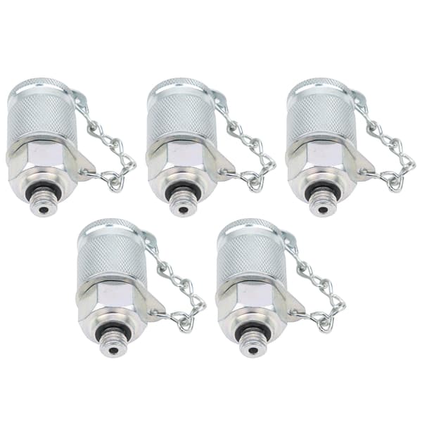 Hydraulisk testadaptersæt 5 stk. PT PPT M8 x 1 Trykmåling Gevind Testkoblingsforbindelser