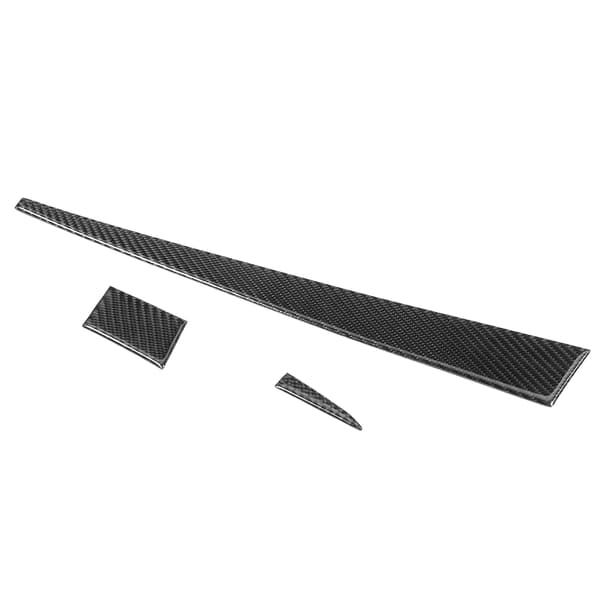 3:e Copilot Förvaringslåda Instrumentbräda Panel Trim Kolfiber Kompatibel med Mitsubishi Lancer 2008 2016 LHD