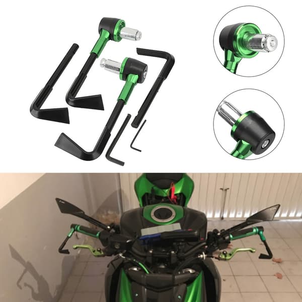 CNC Motorcykel Styr Bremsegreb Beskyttelse Grøn