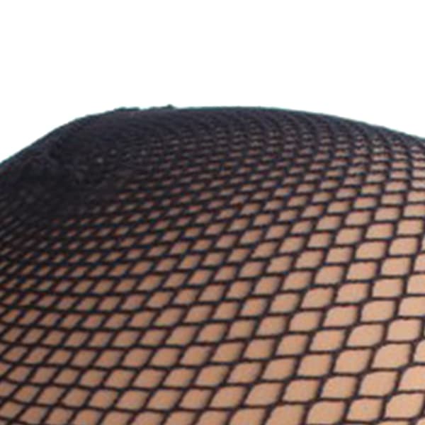 Åndbar Stretch Nylon Dome Mesh Paryk Hætte til Cosplay Udklædning Sort