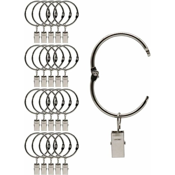Gardinklämma krok öppen gardinring (38 mm klämma + 20 st klämma),