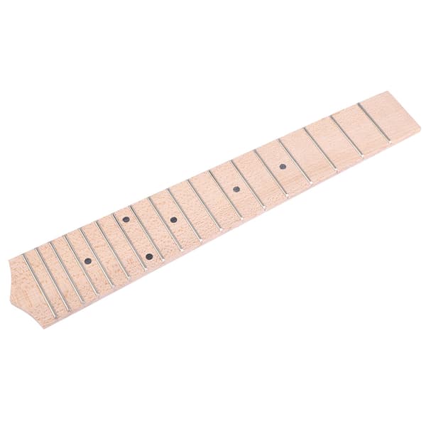 Greppbräda i lönnträ med 18 kromband och svart prickgreppbräda för 24-tums ukulele