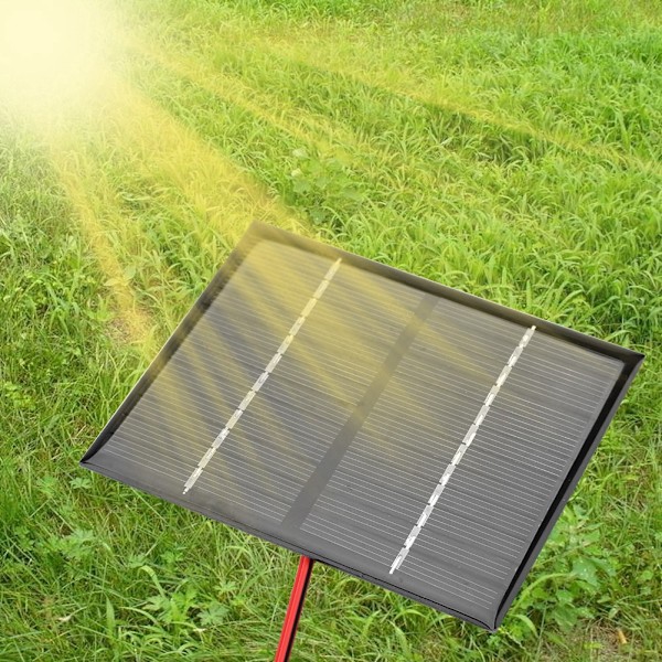 1,5W 12V Polykristallin Silikon Solpanel DIY-kit med krokodilklämmor