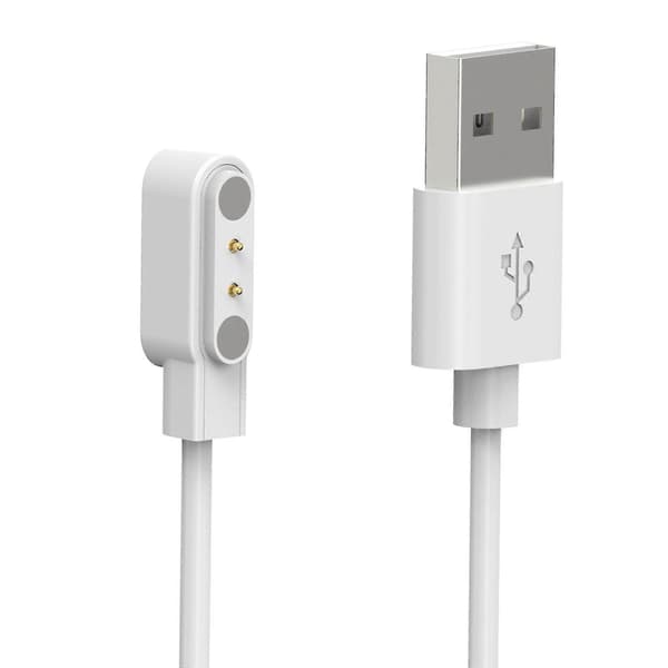 Sort Colmi C81 Smartwatch Kompatibel Stærk Magnetisk USB Opladerkabel White