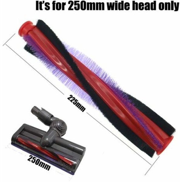 22,5 cm:n vaihtorullaharja 963830-02 suodatinharjapölynimuri Dyson V6 SV03 DC58 DC59 DC61 DC62 varaosille