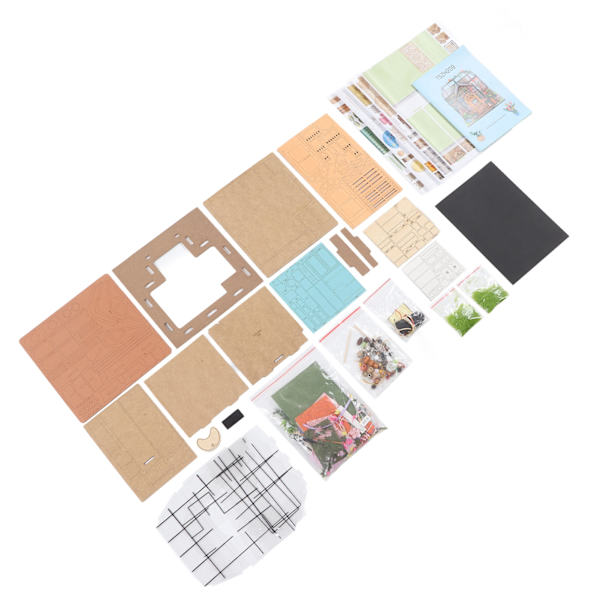Miniature Dukkehus Kit 1:24 Skala - DIY Puslespil Legetøj til Hjemmefest Underholdning - Velegnet til Alderen 14+