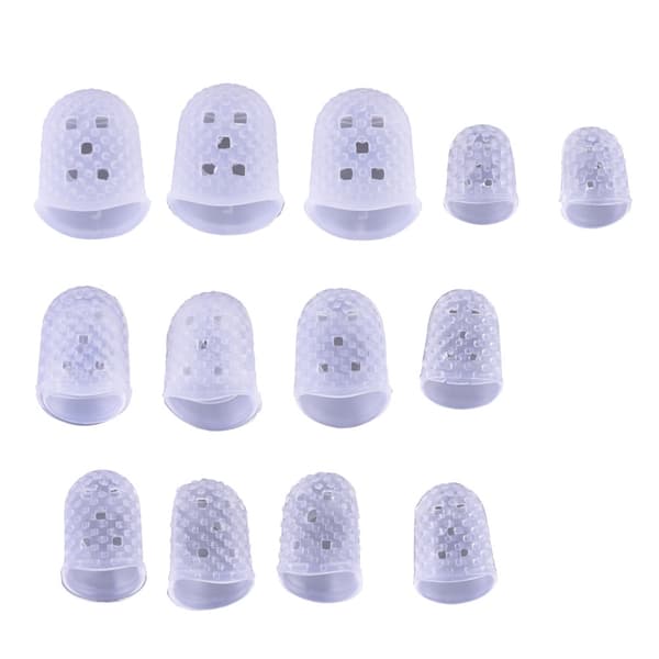 Silikagel Fingerskydd Gitarrplektrum Träningsverktyg Set