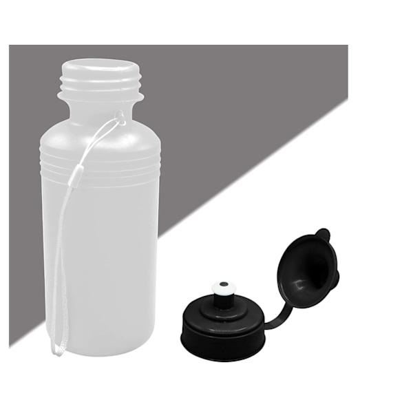 Presentreklam praktisk vattenflaska utomhussport bärbar kopp kreativ plastvattenflaska 600ml (vit)