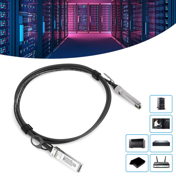 Direct Attach-kabel Enkanalsserverkabel SFP Höghastighets 10G för ThinkServer / HUAWEI (2 meter)