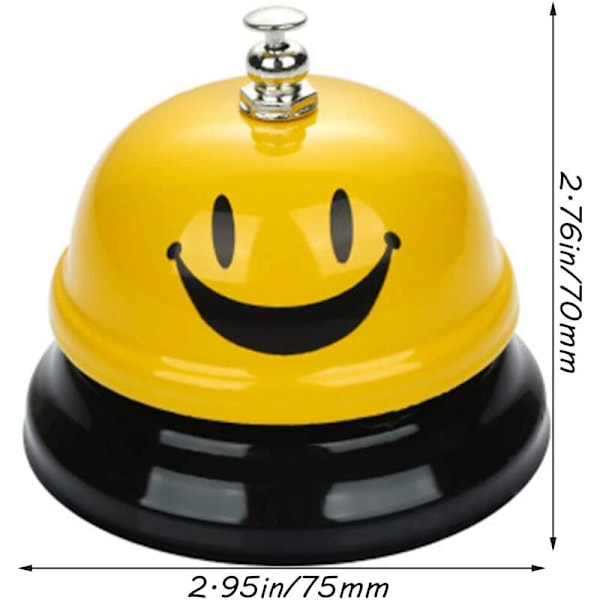 Bordsklocka Service Bell Counter Bell Ring Bell Bell Bell Bell Bell Bordsklocka för hotellreceptionsdisk Restaurang Kök (2 stycken),