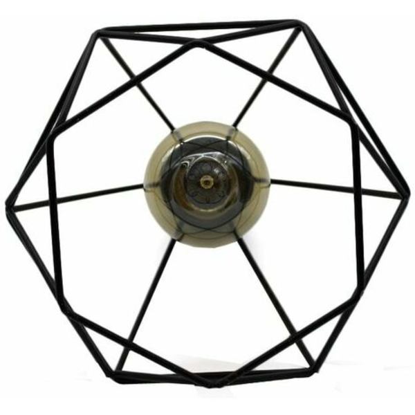Lysekronelys Diamantform pendellampe Nordic Modern E27 Taklampe for soverom Bar Restaurant - Svart - Svart