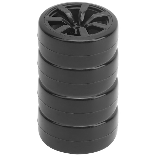 4st 63mm RC Gummidäck Driftdäckbyte Passar WPL D12 015BL RC Bil