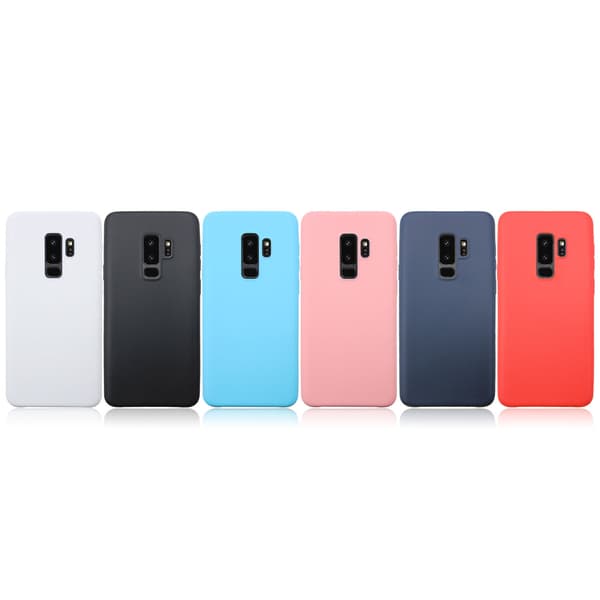 [HT]Samsung Galaxy S9 - Silikonecover i mat design Blå