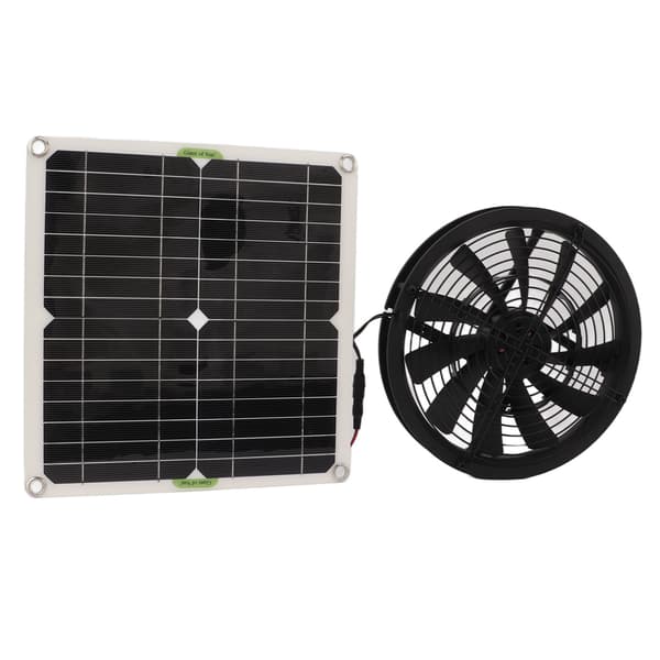 10 tommer 100W solpanelventilator til RV Yacht Drivhus Badeværelse