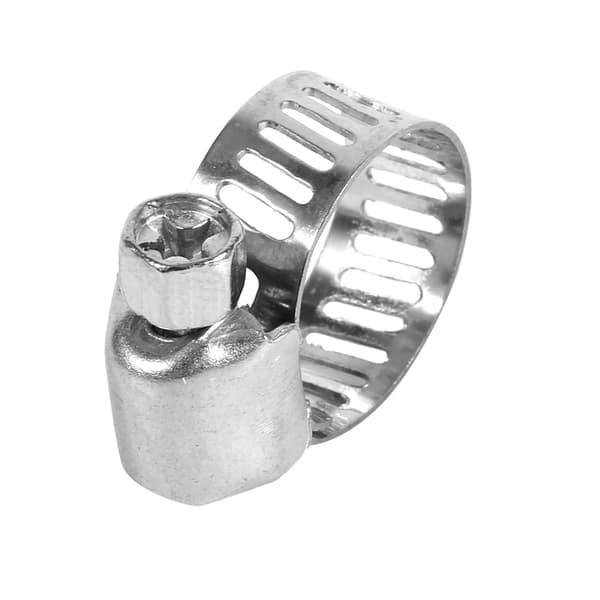 10 stk Justerbare Rustfrie Stål Drivslangeklemmer Drivstoffledning Ormklips 3/8\"-1/2\"