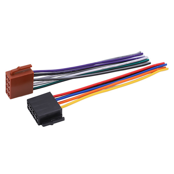 2 stk/sett ISO-kabeladapter ABS metall bilstereoadapterkontakt erstatning for C230 2000