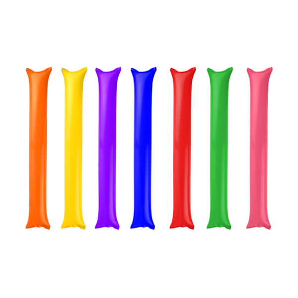 7 sæt Fødselsdagsfest flagermus Oppustelige lange pinde Cheerleader spil Publikum Cheer Sticks Cheer Sticks (blandede farver)