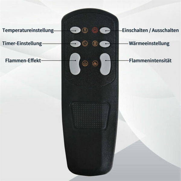 42" seinään kiinnitettävä sähkötakka, 13 kristalliefekti 13 paloefekti, säädettävä termostaatti, 2 lämpöasetusta (B