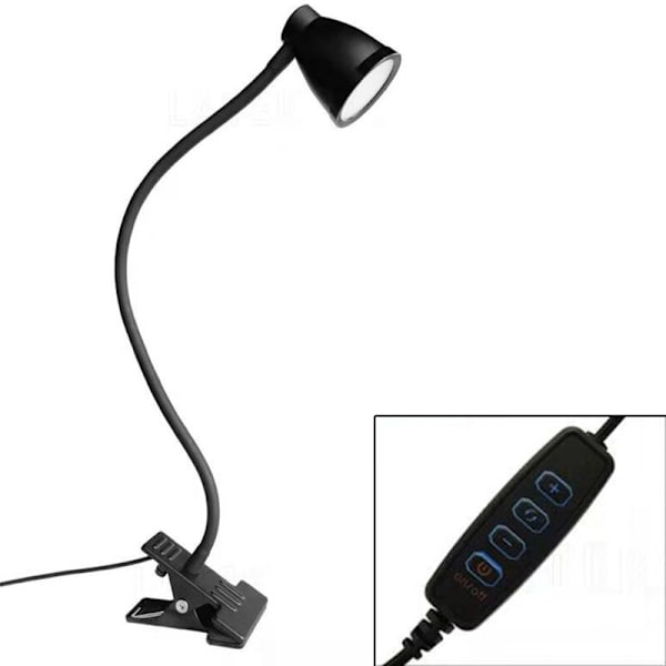 Medium 1 stykker stue soveværelse øjenbeskyttelse led clips lampe usb clip bordlampe læse og lære fylde lys led
