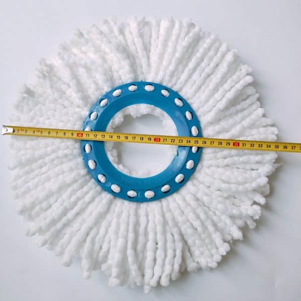 4 kpl Pyörivä moppipää, mikrokuitumoppi, 16 cm universal moppikangaspuuvillapää (musta),