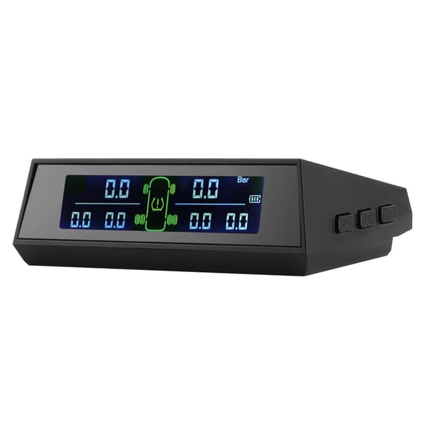 Däcktrycksövervakningssystem Solcellsdriven TPMS-Detektor med LCD 6 Externa Sensorer för Husbil