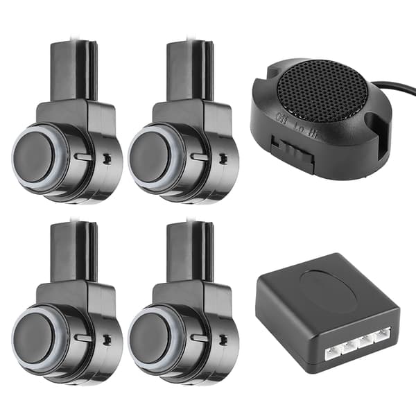 Intelligent Parkeringsassistent System 4 Sensor Bil Auto Revers Radar 65dB Sommer Varslingssett