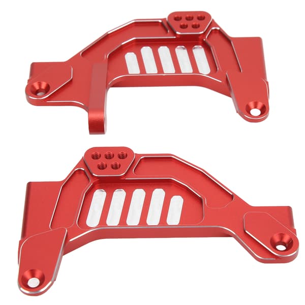 RC Front Stødplade Byte Aluminiumslegering Front Stødtårnplade til Axial SCX6 1/6 RC Bil Rød