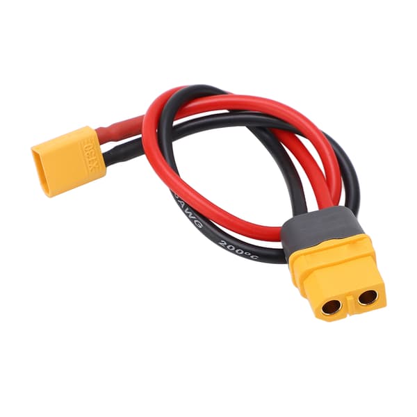 XT60 Hun til XT30 Han Adapterkabel 16AWG Silikoneledning til RC 23,5 cm