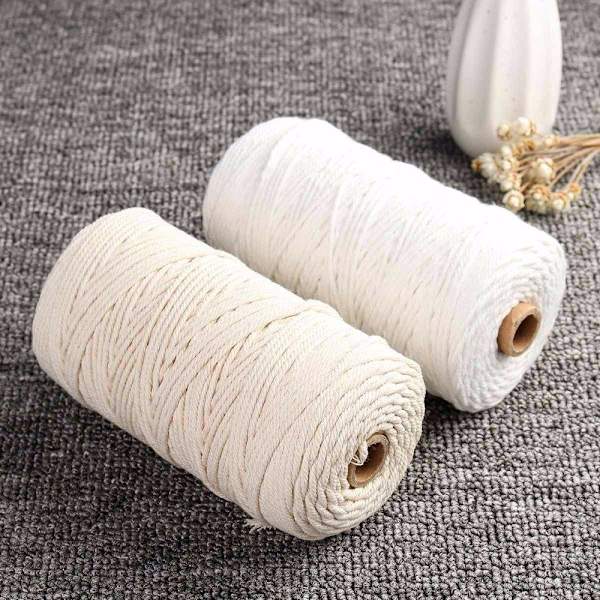 Cotton Natural Cotton Rep, Bomullsgarn Macrame