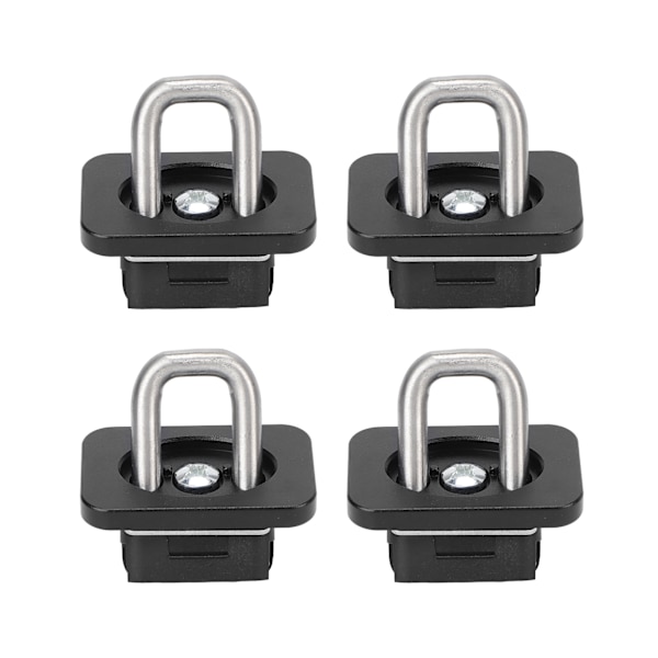 4 stk. Lastbilssengsanker 1000 LBS Rustfrit Stål Chevy Silverado 2007-2021 Sort
