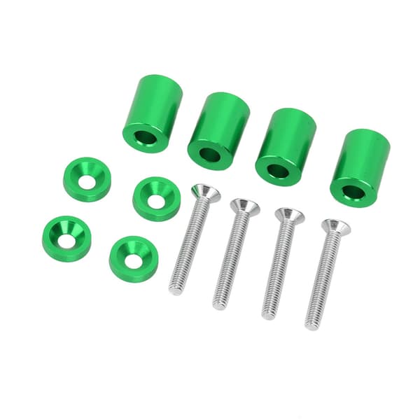 Motorhjelm Ventilation Spacer Riser i Aluminiumlegering til 6mm Motor (Grøn)